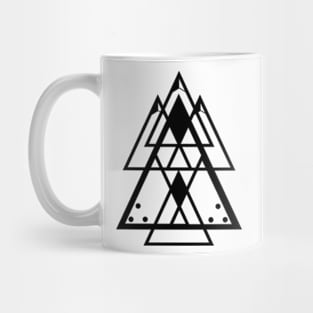 Triangles art, sacred geometry Mug